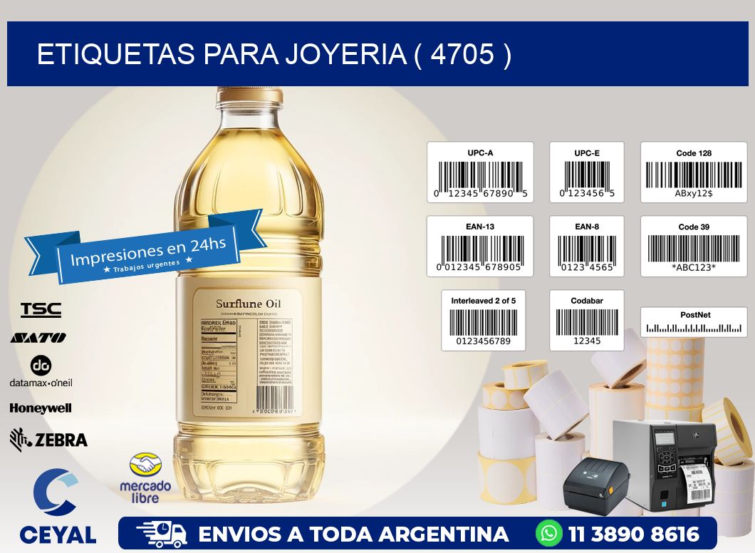ETIQUETAS PARA JOYERIA ( 4705 )