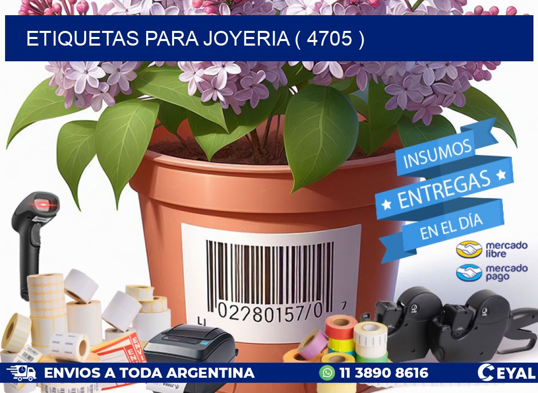 ETIQUETAS PARA JOYERIA ( 4705 )