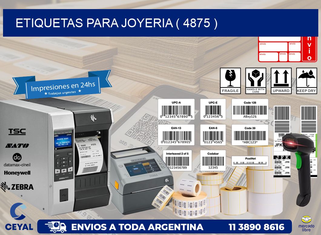 ETIQUETAS PARA JOYERIA ( 4875 )