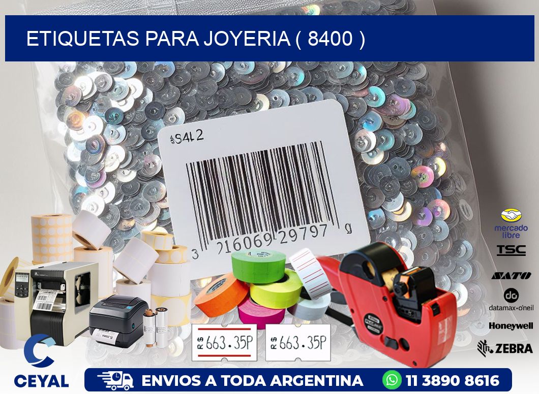 ETIQUETAS PARA JOYERIA ( 8400 )