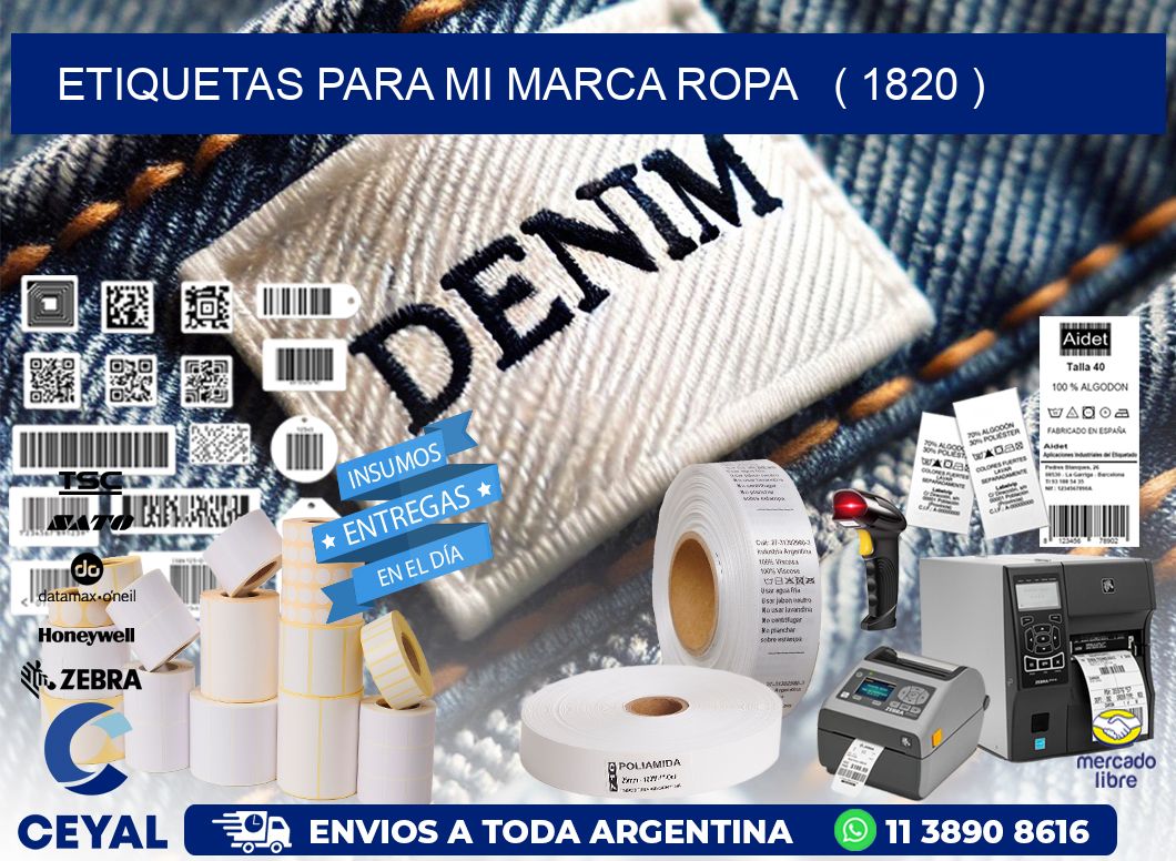 ETIQUETAS PARA MI MARCA ROPA   ( 1820 )