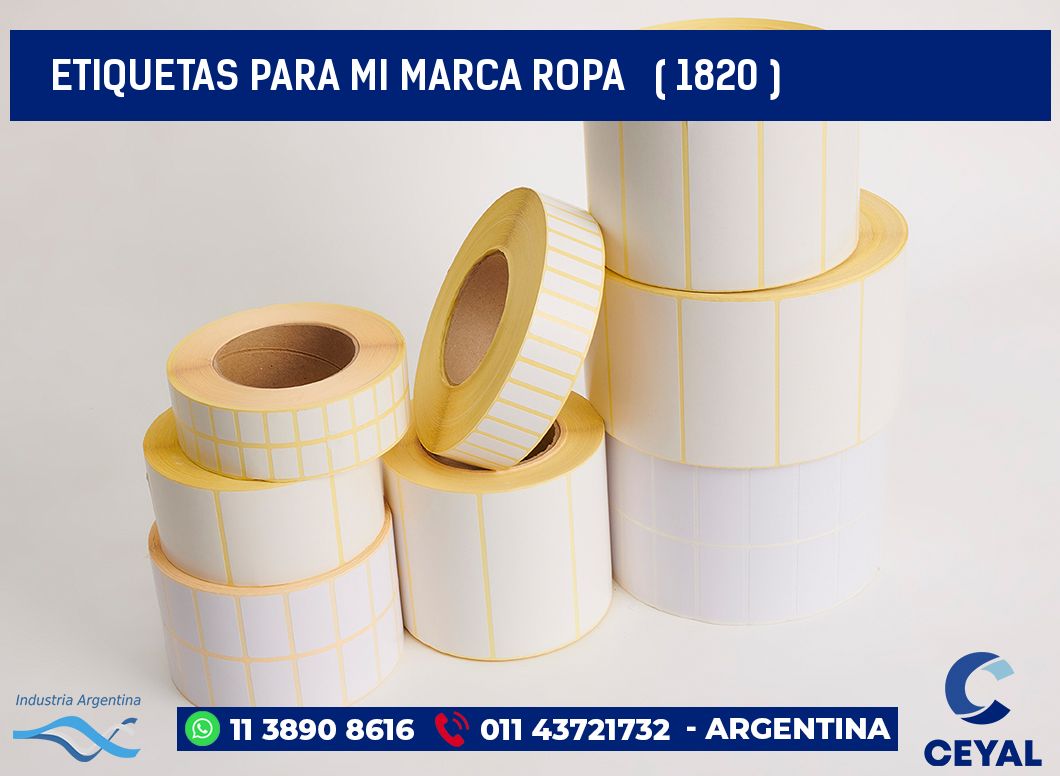 ETIQUETAS PARA MI MARCA ROPA   ( 1820 )