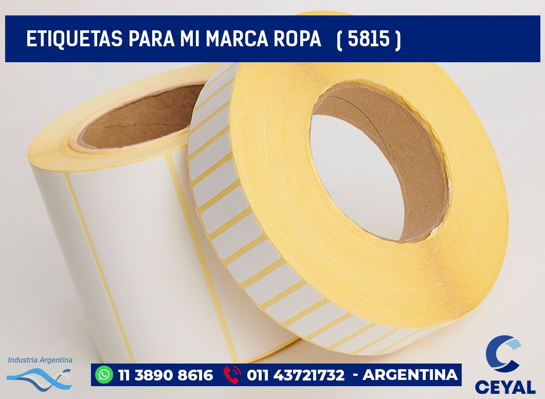 ETIQUETAS PARA MI MARCA ROPA   ( 5815 )