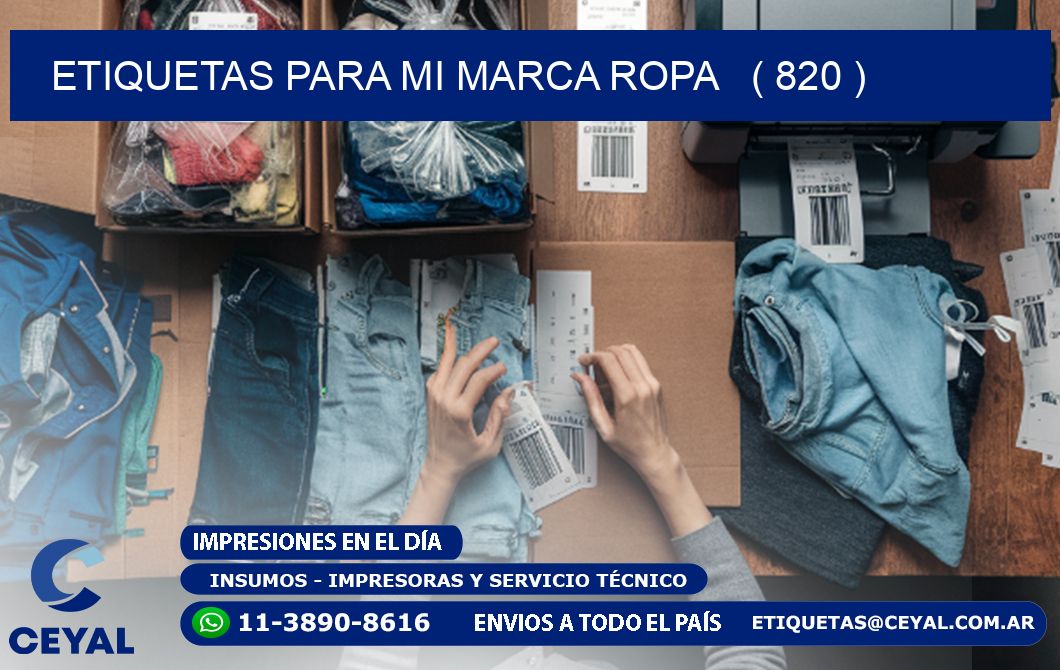 ETIQUETAS PARA MI MARCA ROPA   ( 820 )