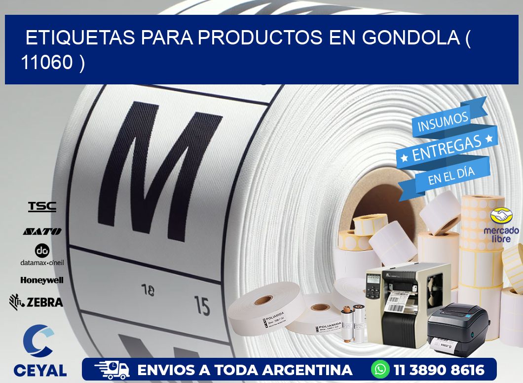 ETIQUETAS PARA PRODUCTOS EN GONDOLA ( 11060 )