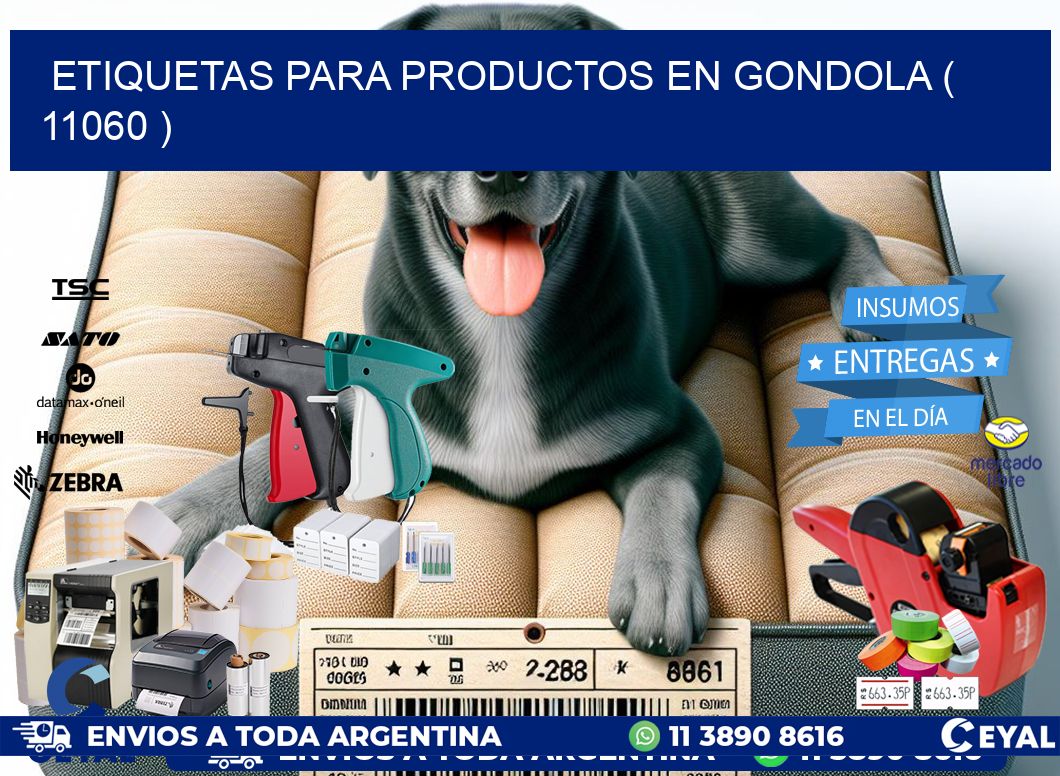 ETIQUETAS PARA PRODUCTOS EN GONDOLA ( 11060 )