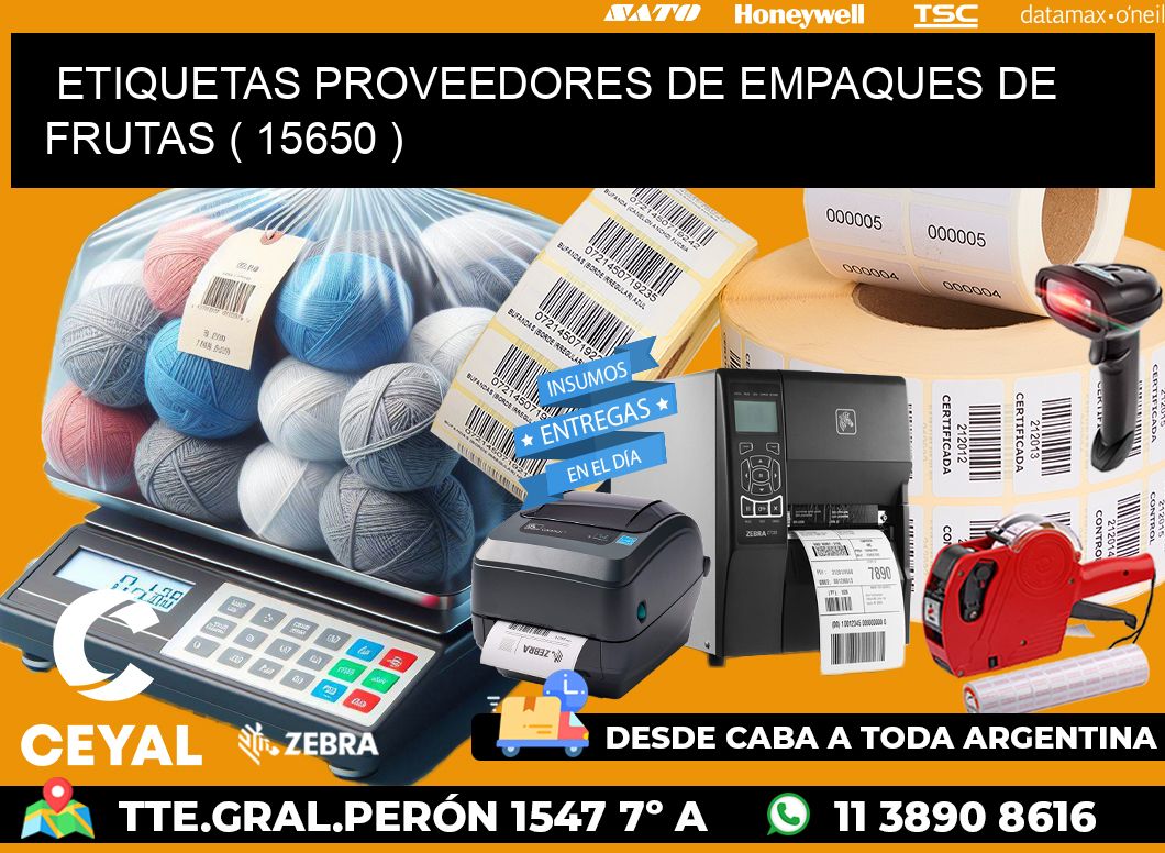 ETIQUETAS PROVEEDORES DE EMPAQUES DE FRUTAS ( 15650 )