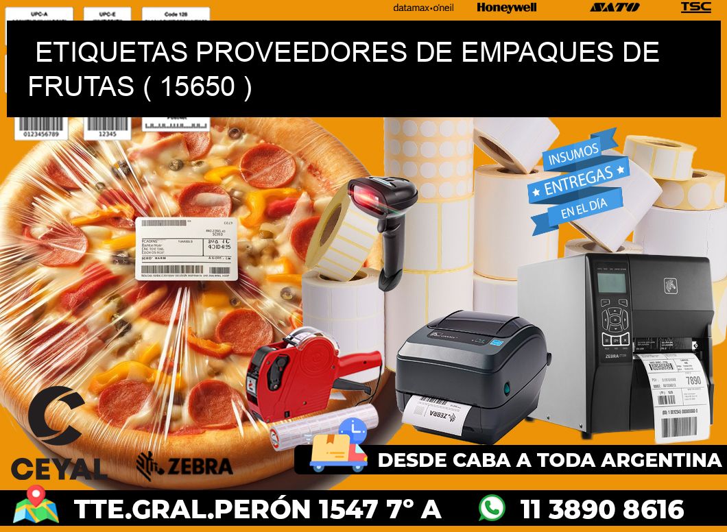 ETIQUETAS PROVEEDORES DE EMPAQUES DE FRUTAS ( 15650 )