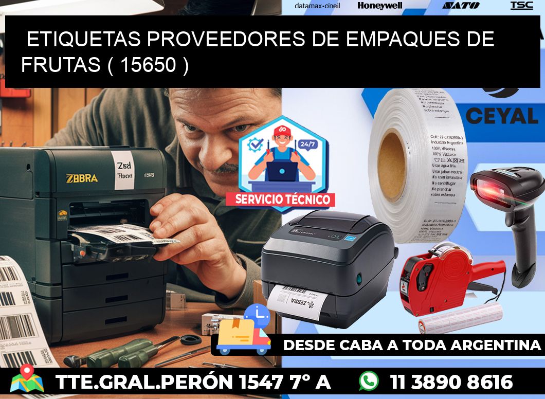 ETIQUETAS PROVEEDORES DE EMPAQUES DE FRUTAS ( 15650 )