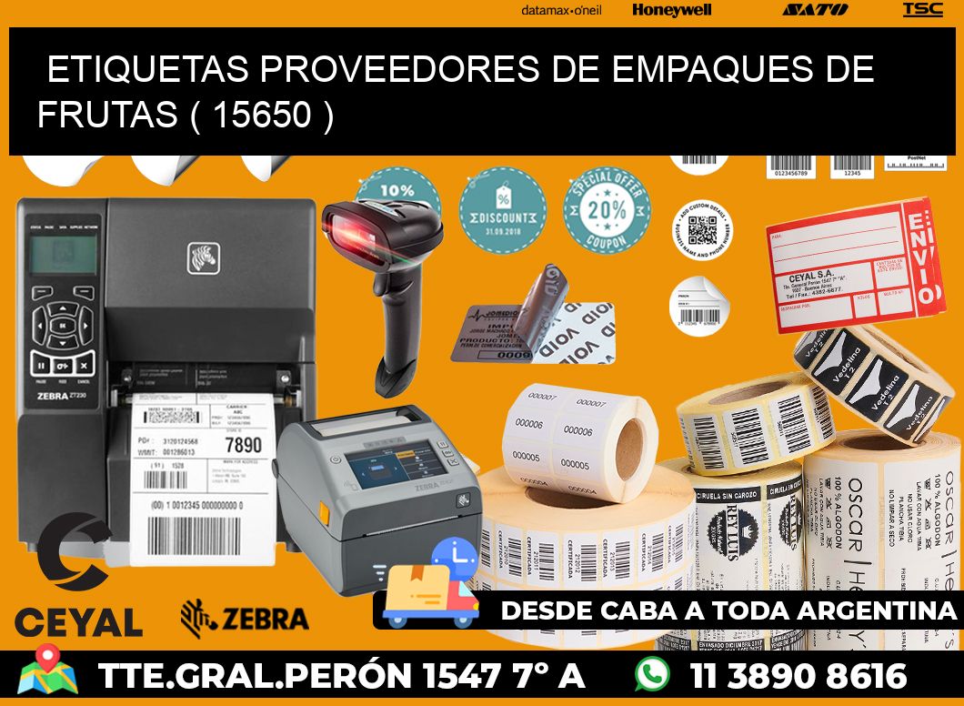 ETIQUETAS PROVEEDORES DE EMPAQUES DE FRUTAS ( 15650 )