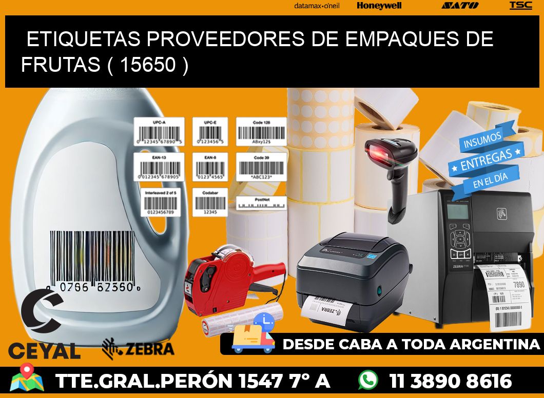 ETIQUETAS PROVEEDORES DE EMPAQUES DE FRUTAS ( 15650 )