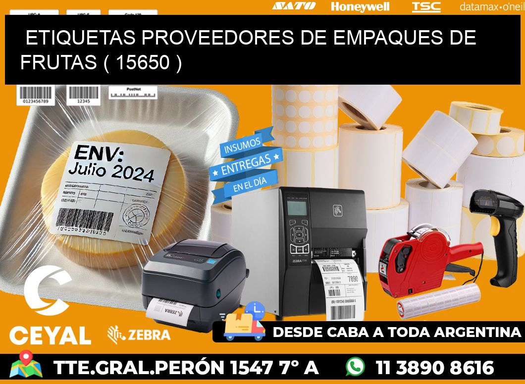 ETIQUETAS PROVEEDORES DE EMPAQUES DE FRUTAS ( 15650 )