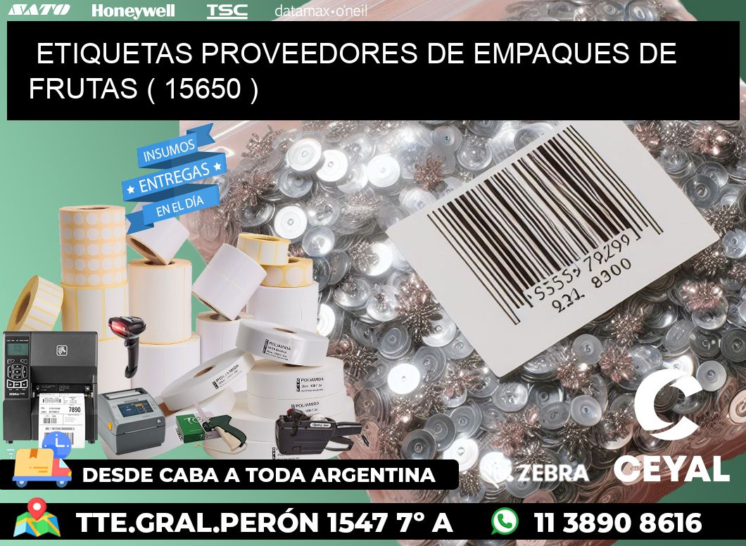 ETIQUETAS PROVEEDORES DE EMPAQUES DE FRUTAS ( 15650 )