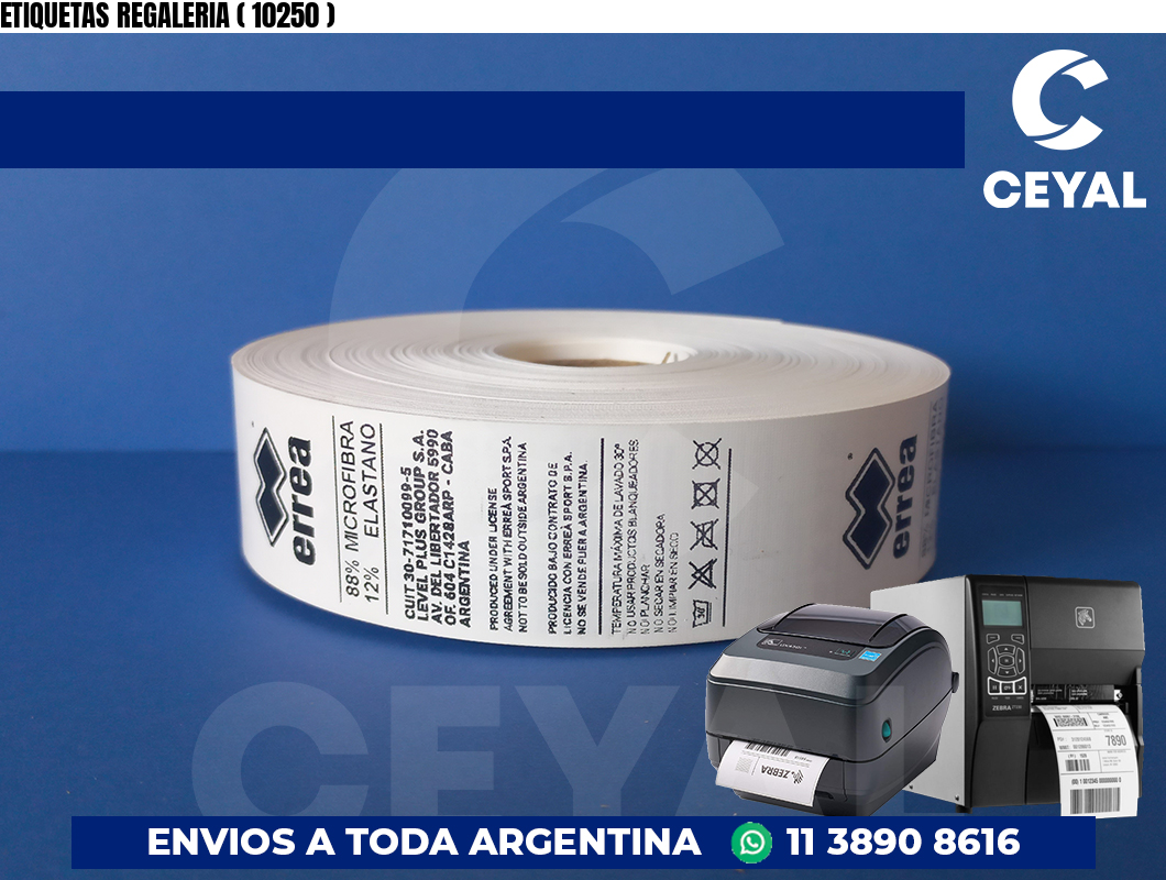 ETIQUETAS REGALERIA ( 10250 )