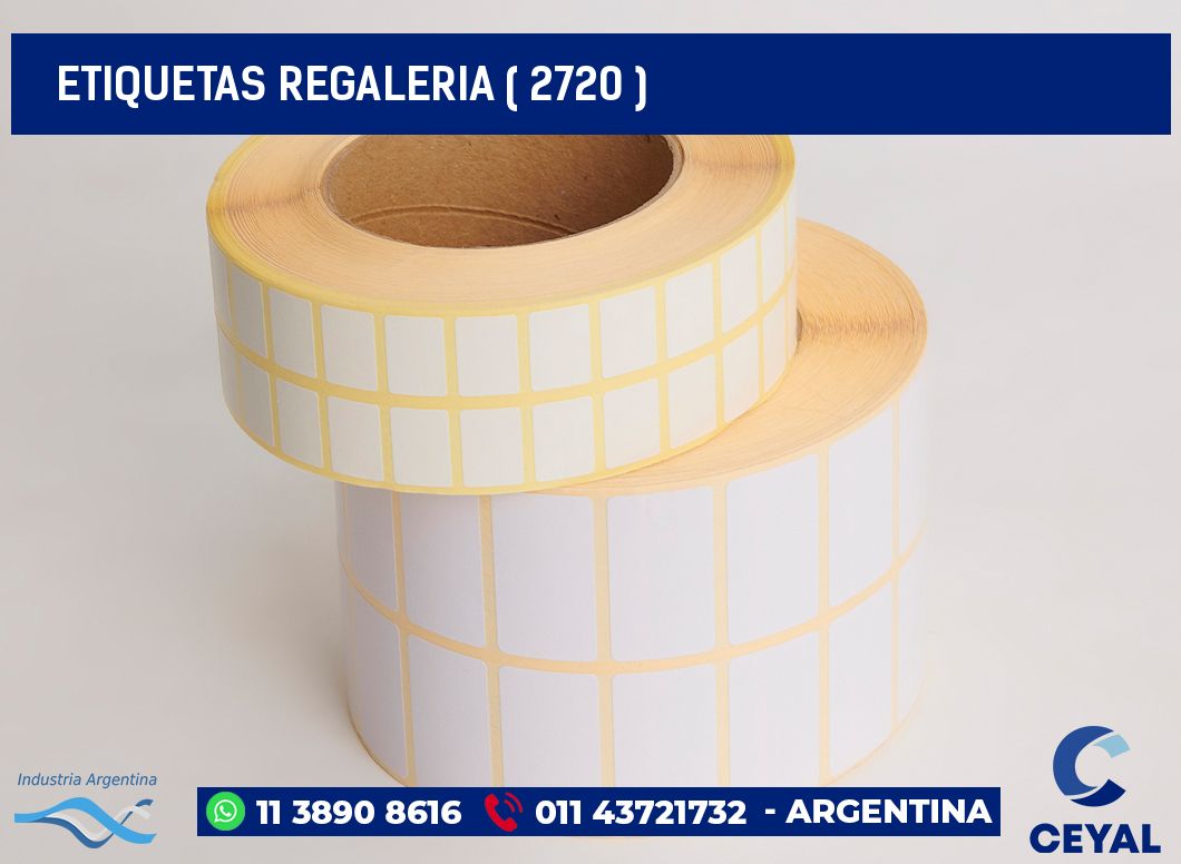 ETIQUETAS REGALERIA ( 2720 )