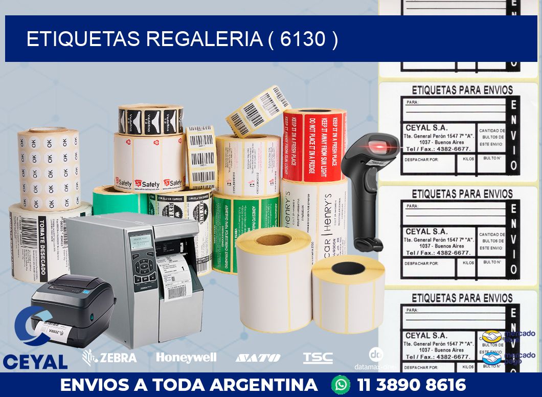 ETIQUETAS REGALERIA ( 6130 )