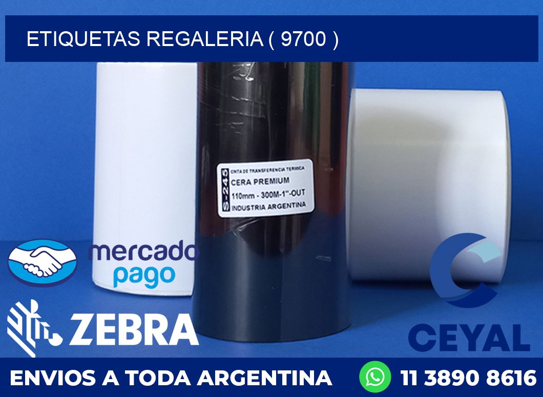 ETIQUETAS REGALERIA ( 9700 )