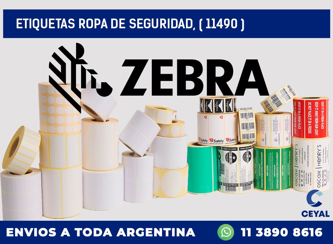 ETIQUETAS ROPA DE SEGURIDAD, ( 11490 )