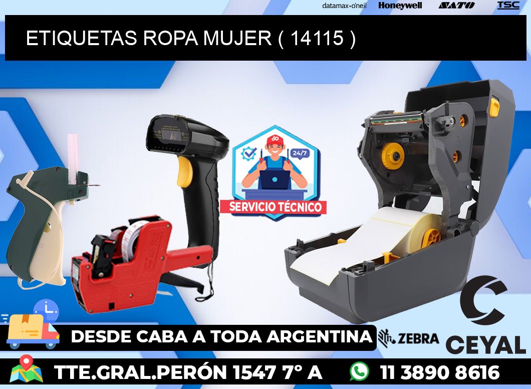 ETIQUETAS ROPA MUJER ( 14115 )