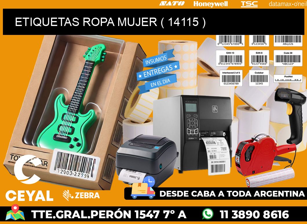 ETIQUETAS ROPA MUJER ( 14115 )