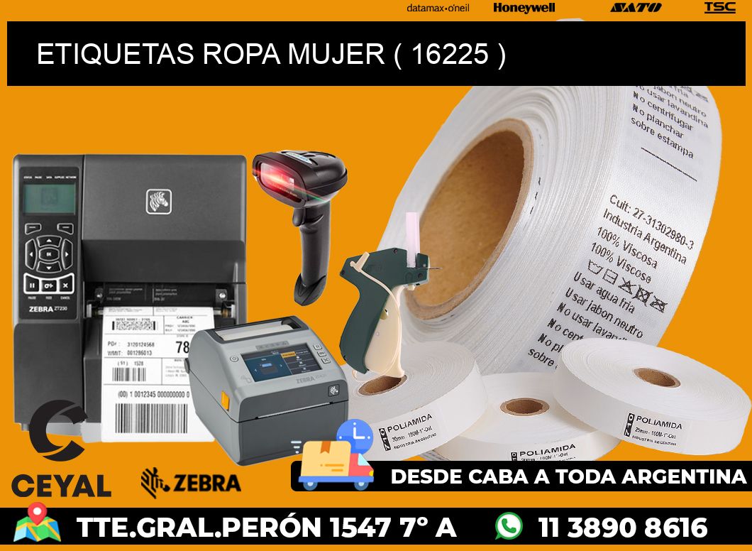 ETIQUETAS ROPA MUJER ( 16225 )