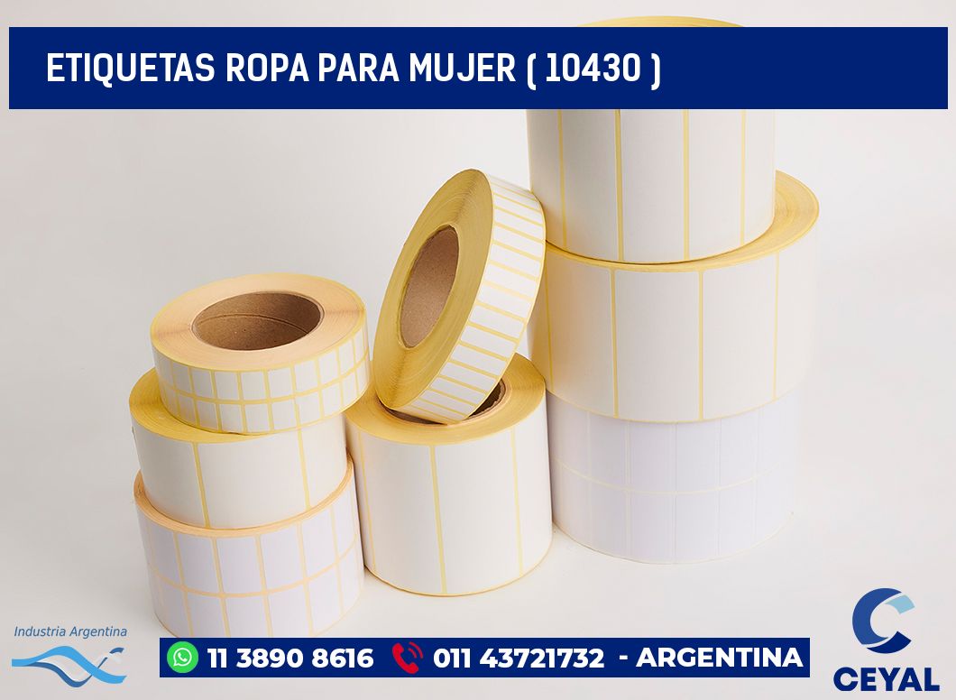 ETIQUETAS ROPA PARA MUJER ( 10430 )