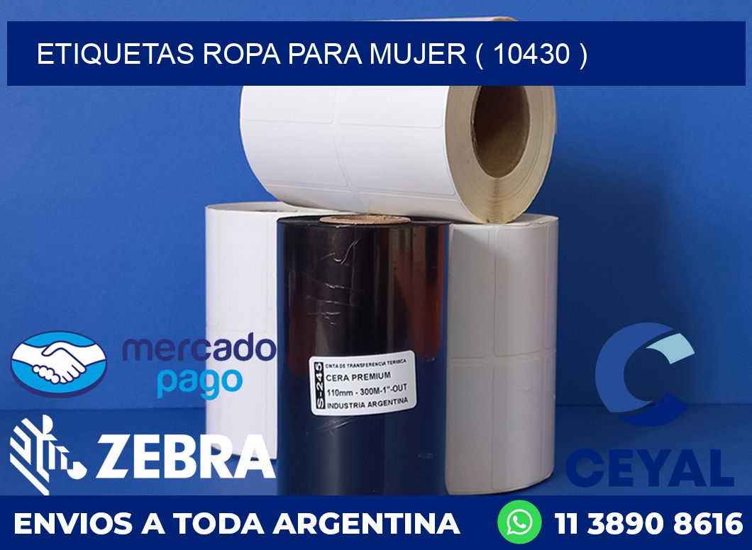ETIQUETAS ROPA PARA MUJER ( 10430 )