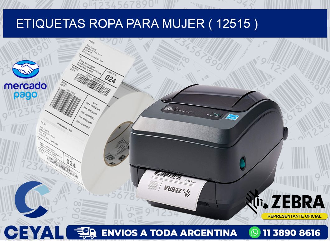 ETIQUETAS ROPA PARA MUJER ( 12515 )