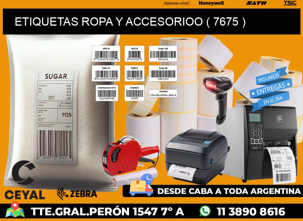 ETIQUETAS ROPA Y ACCESORIOO ( 7675 )