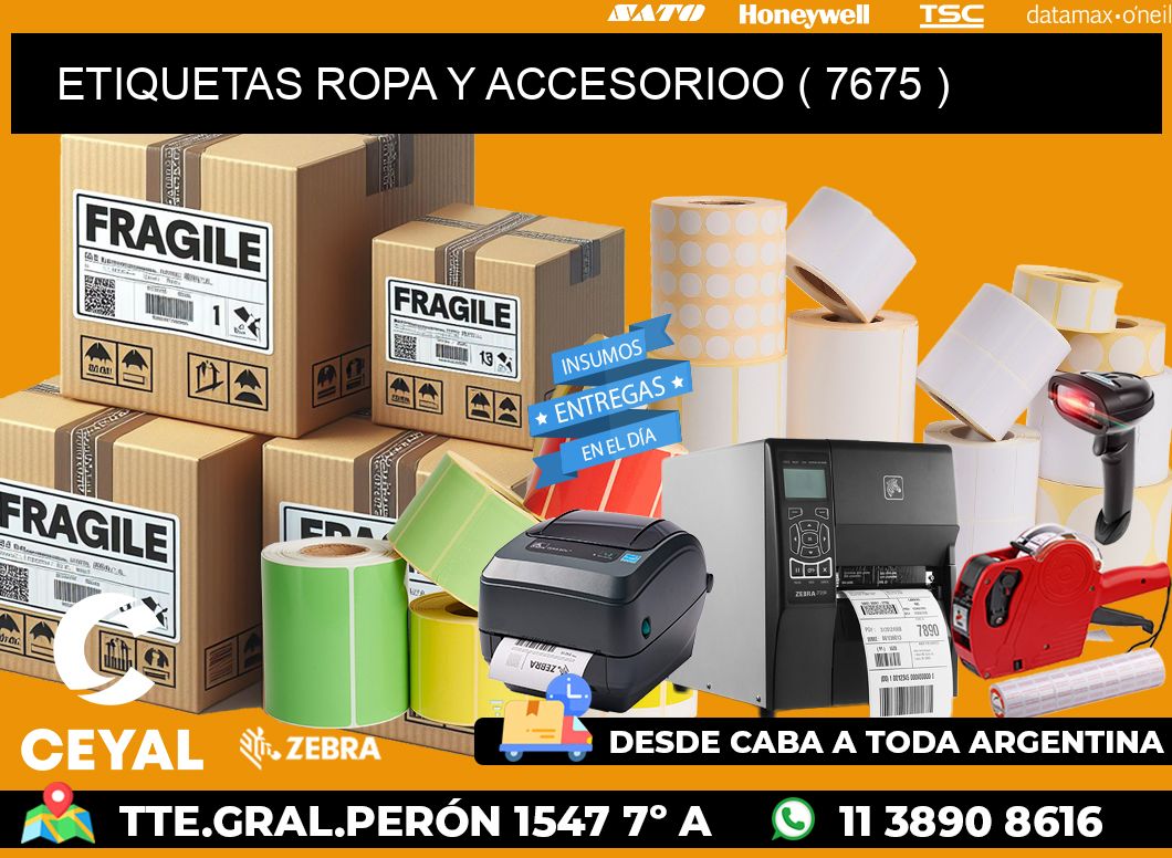 ETIQUETAS ROPA Y ACCESORIOO ( 7675 )