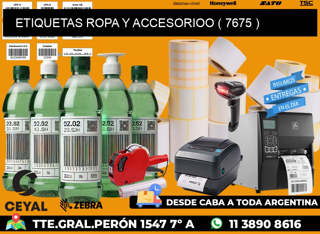 ETIQUETAS ROPA Y ACCESORIOO ( 7675 )