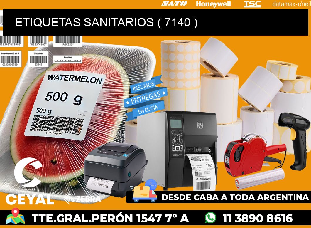 ETIQUETAS SANITARIOS ( 7140 )