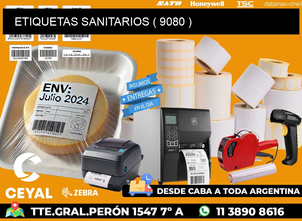 ETIQUETAS SANITARIOS ( 9080 )