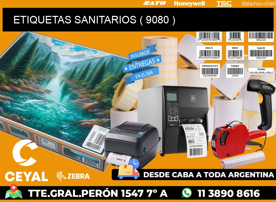 ETIQUETAS SANITARIOS ( 9080 )