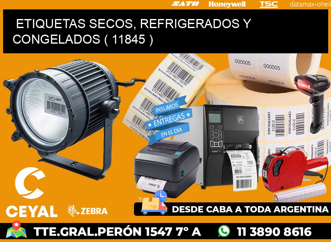 ETIQUETAS SECOS, REFRIGERADOS Y CONGELADOS ( 11845 )