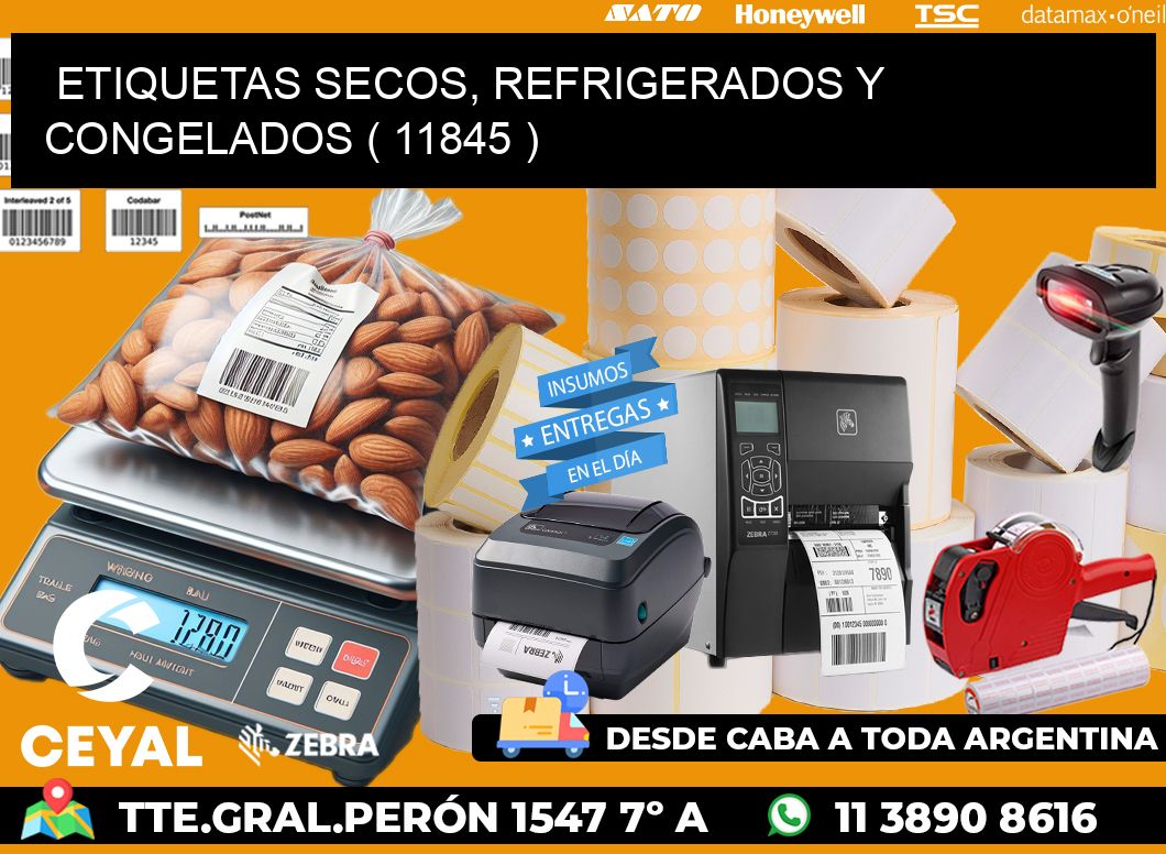 ETIQUETAS SECOS, REFRIGERADOS Y CONGELADOS ( 11845 )