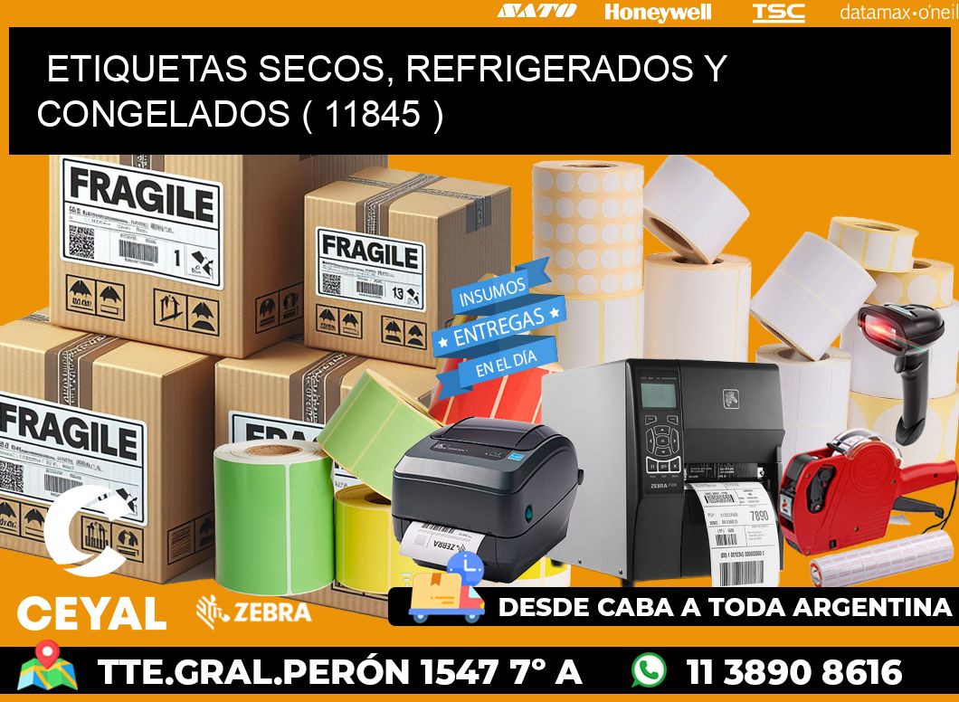 ETIQUETAS SECOS, REFRIGERADOS Y CONGELADOS ( 11845 )