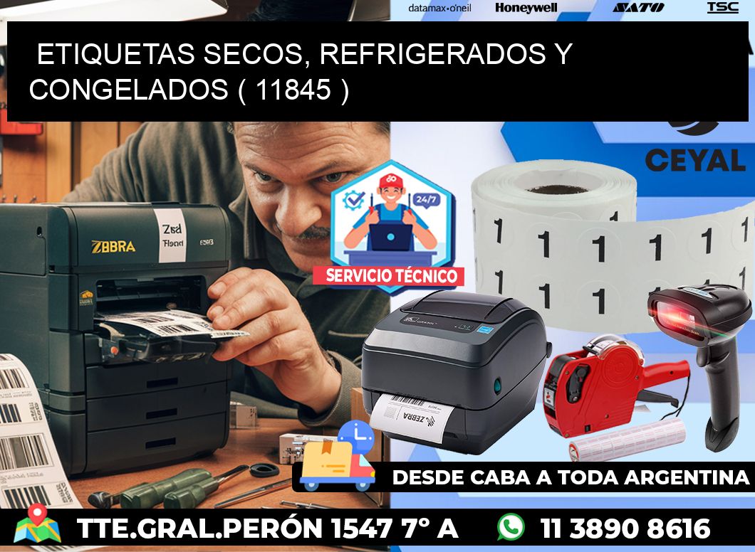 ETIQUETAS SECOS, REFRIGERADOS Y CONGELADOS ( 11845 )