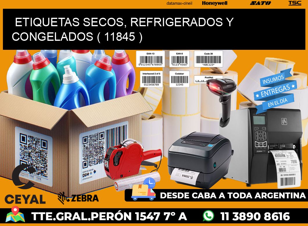 ETIQUETAS SECOS, REFRIGERADOS Y CONGELADOS ( 11845 )