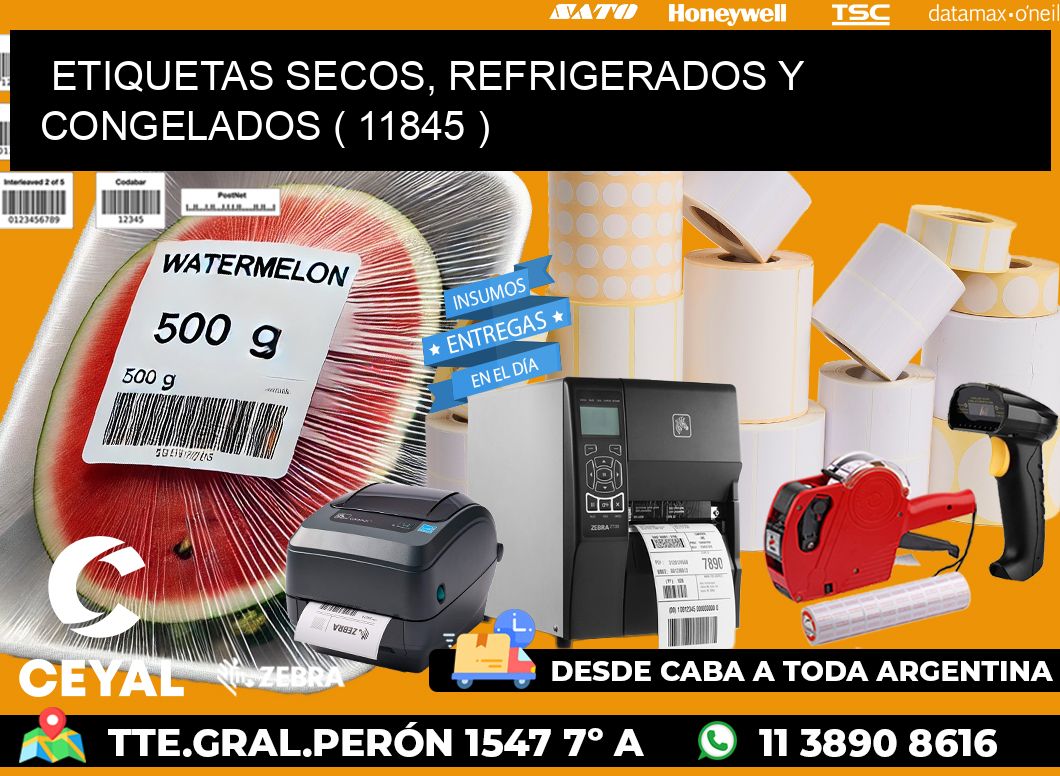 ETIQUETAS SECOS, REFRIGERADOS Y CONGELADOS ( 11845 )