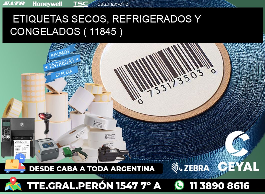 ETIQUETAS SECOS, REFRIGERADOS Y CONGELADOS ( 11845 )