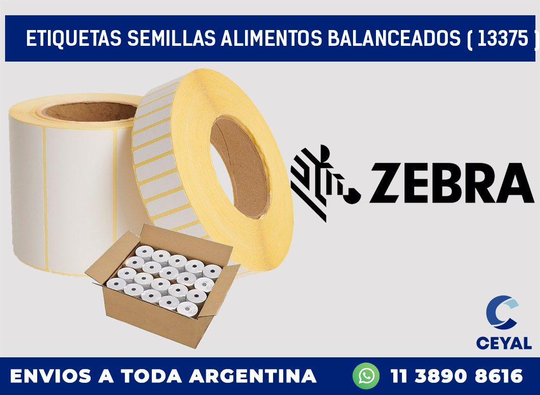 ETIQUETAS SEMILLAS ALIMENTOS BALANCEADOS ( 13375 )