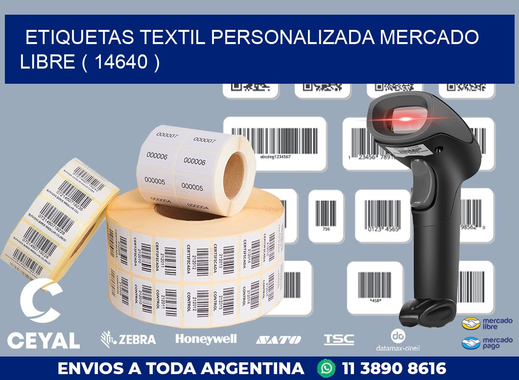 ETIQUETAS TEXTIL PERSONALIZADA MERCADO LIBRE ( 14640 )