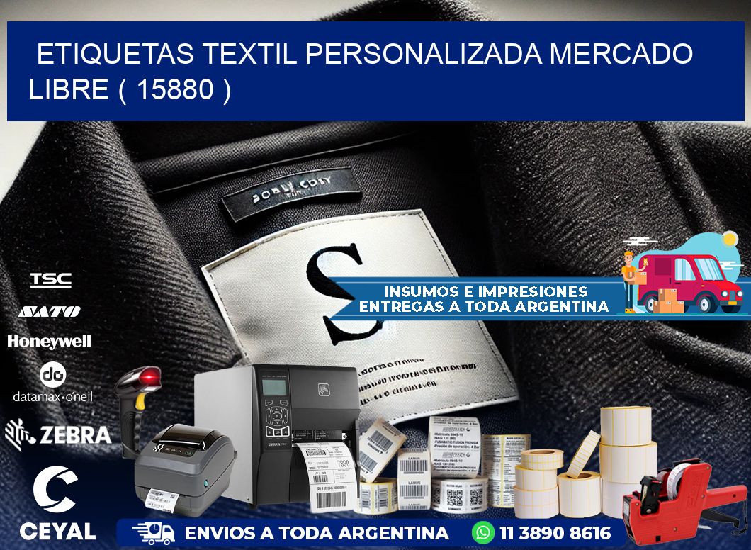 ETIQUETAS TEXTIL PERSONALIZADA MERCADO LIBRE ( 15880 )