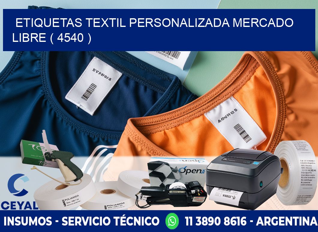 ETIQUETAS TEXTIL PERSONALIZADA MERCADO LIBRE ( 4540 )