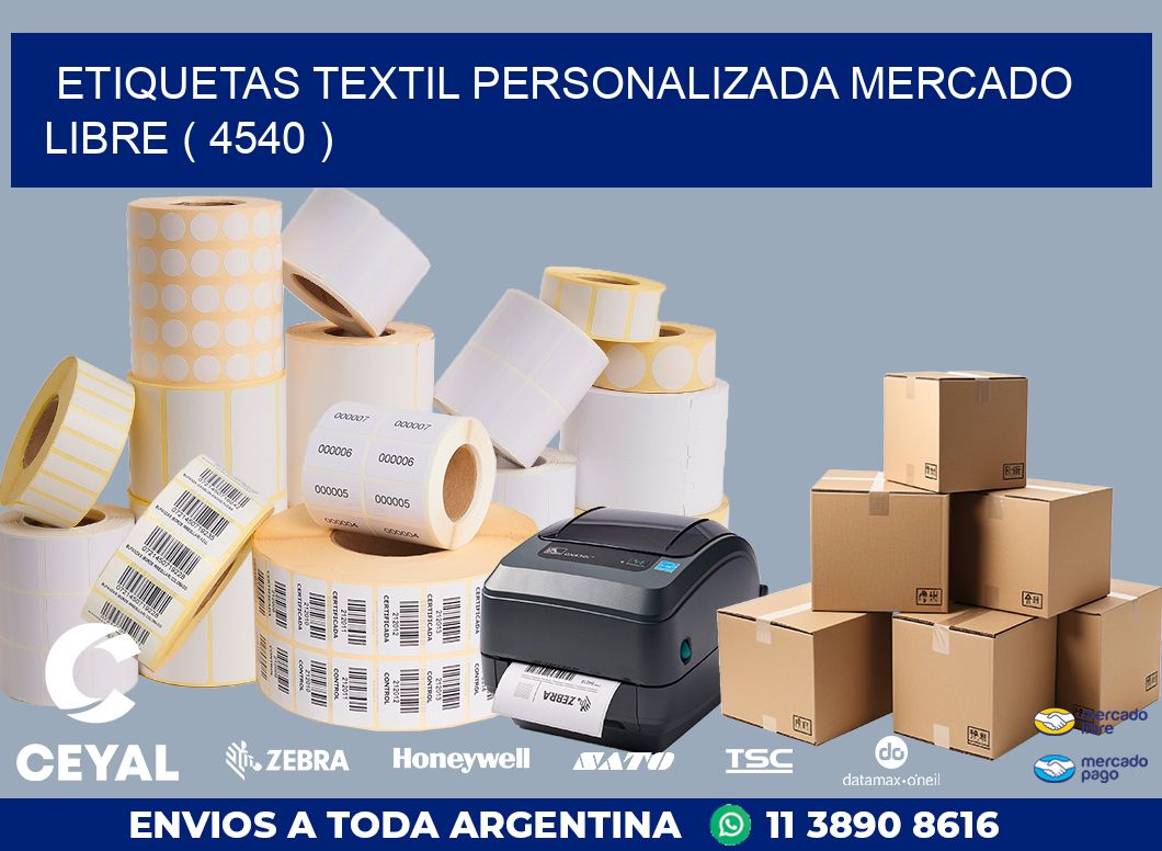 ETIQUETAS TEXTIL PERSONALIZADA MERCADO LIBRE ( 4540 )