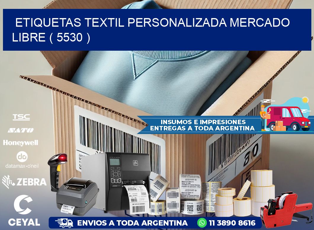 ETIQUETAS TEXTIL PERSONALIZADA MERCADO LIBRE ( 5530 )