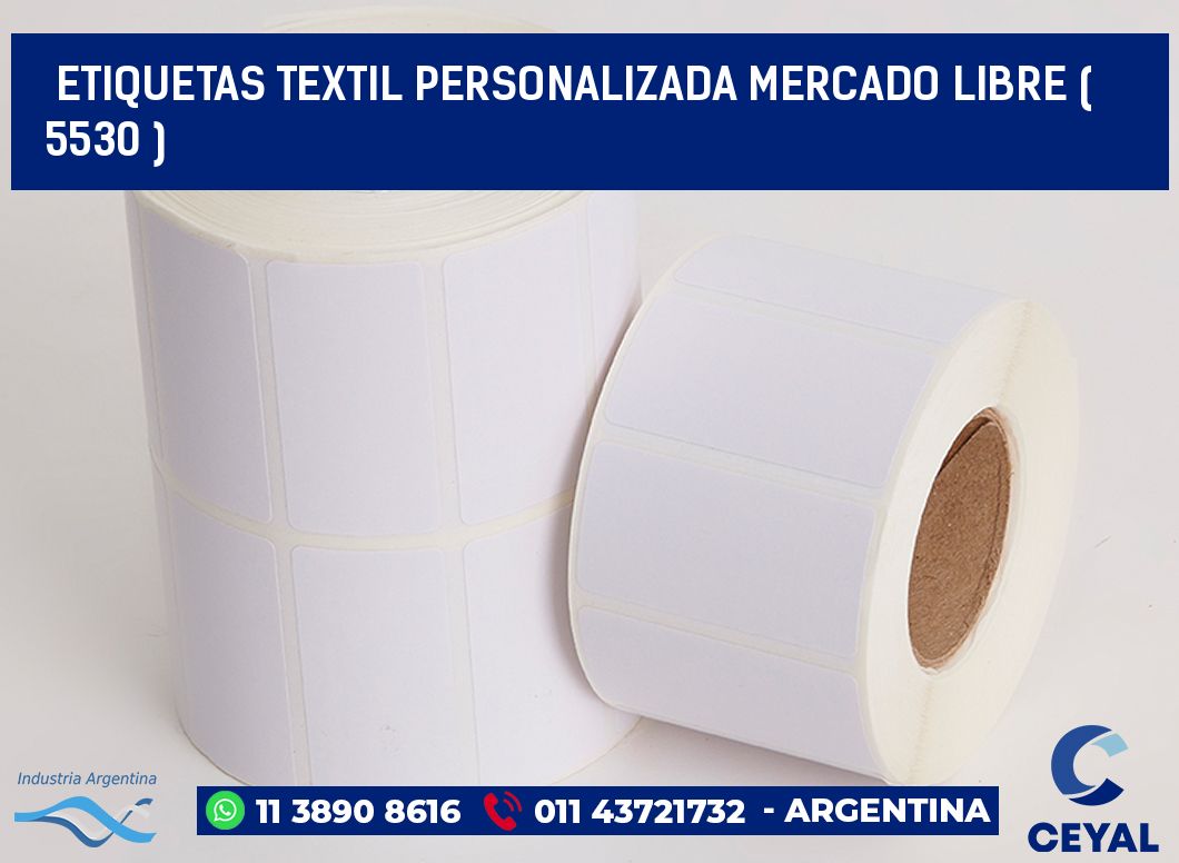 ETIQUETAS TEXTIL PERSONALIZADA MERCADO LIBRE ( 5530 )