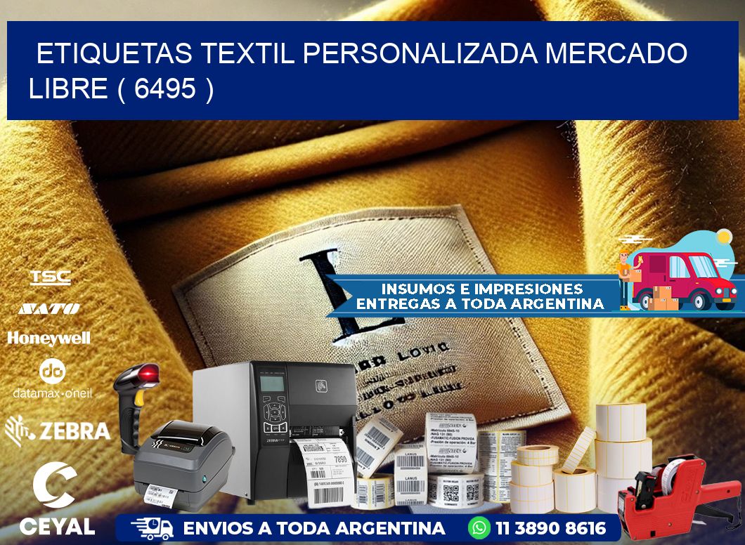 ETIQUETAS TEXTIL PERSONALIZADA MERCADO LIBRE ( 6495 )