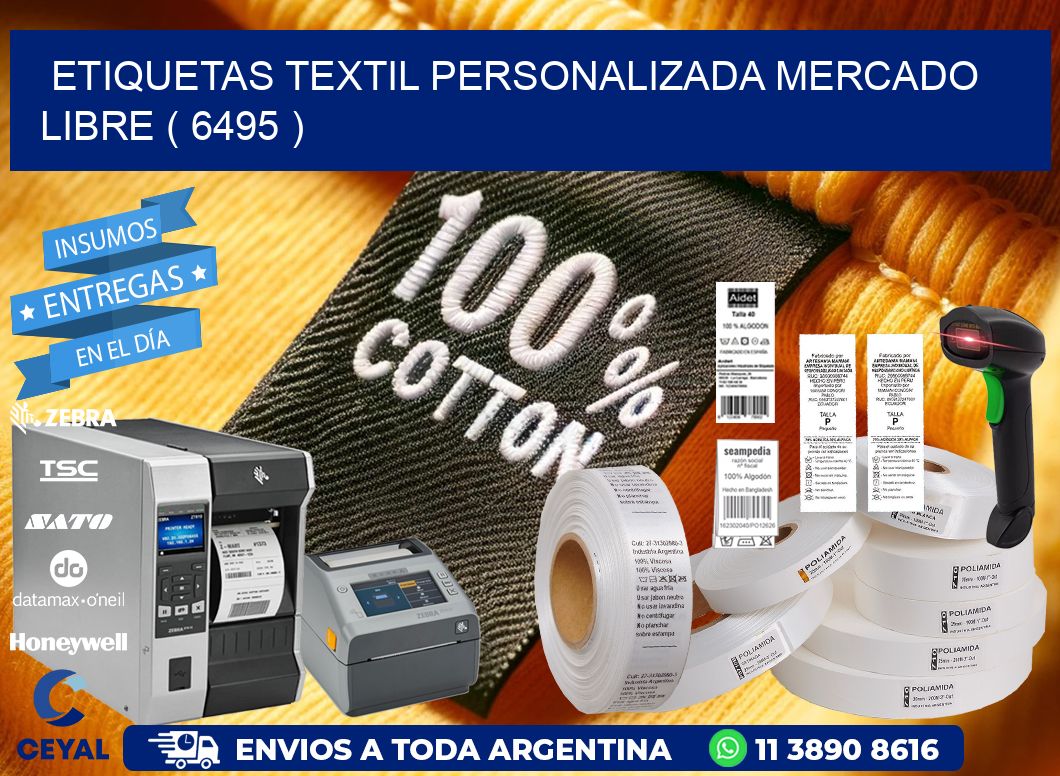 ETIQUETAS TEXTIL PERSONALIZADA MERCADO LIBRE ( 6495 )